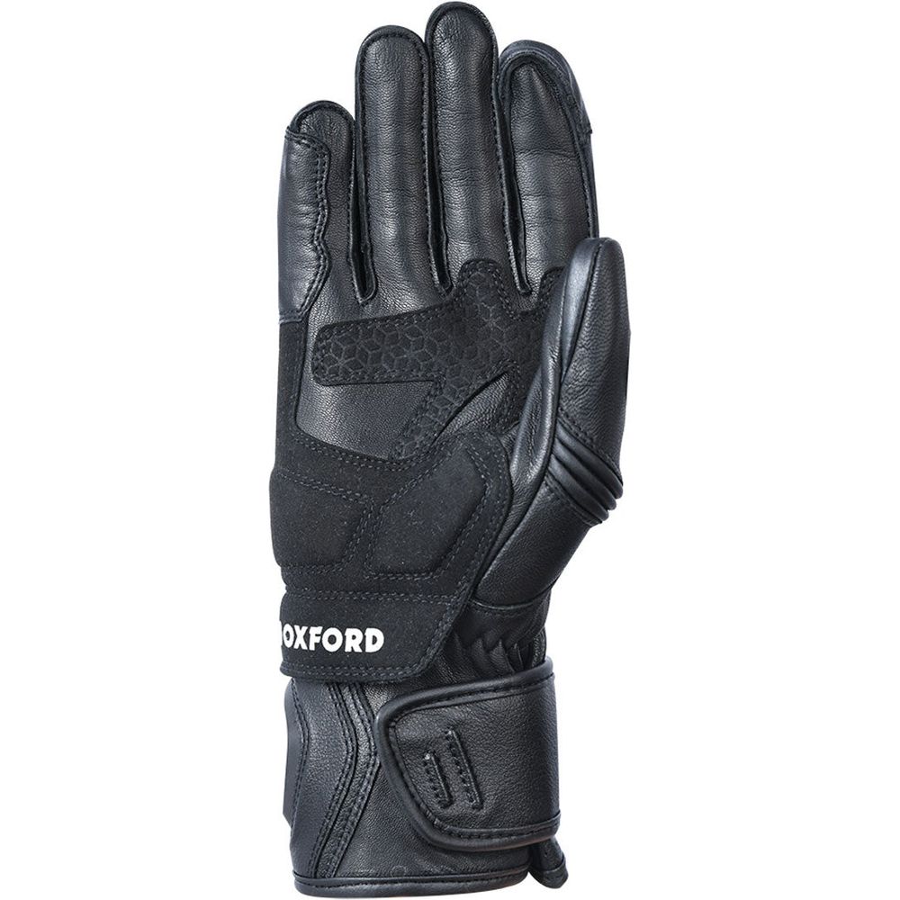 Oxford RP-5 2.0 Leather Gloves Black - FREE UK Shipping, FREE 365 Day Returns | Moto Central