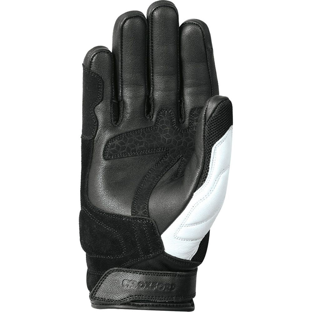 Oxford RP-6S Leather Gloves Black / Red / White - FREE UK Shipping, FREE 365 Day Returns | Moto Central