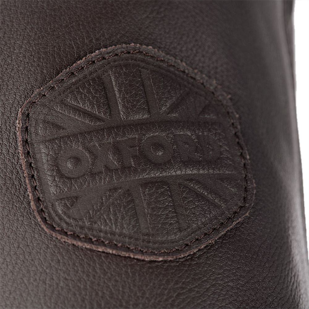 Oxford Walton Leather Jacket Brown - FREE UK Shipping, FREE 365 Day Returns | Moto Central