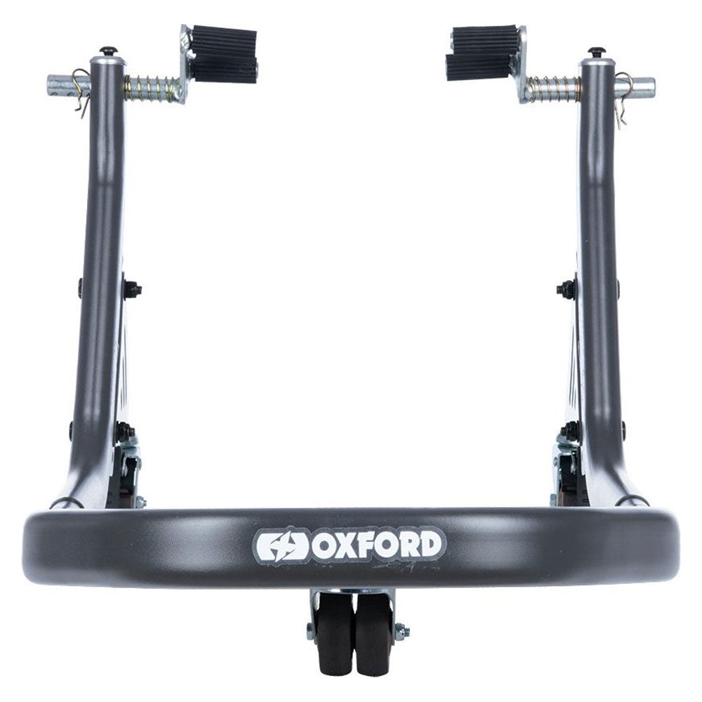 Oxford Zero-G Front Dolly Paddock Stand Grey - FREE UK Shipping, FREE 365 Day Returns | Moto Central