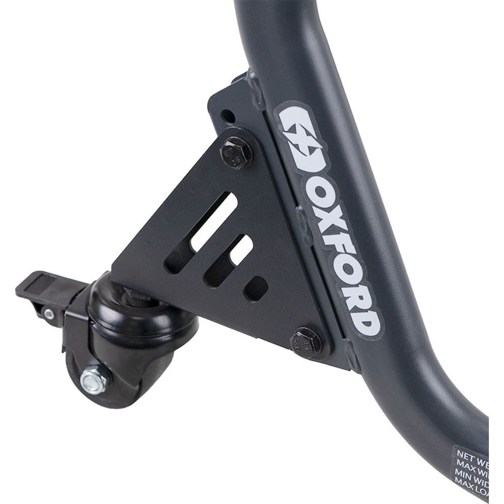 Oxford Zero-G Front Dolly Paddock Stand Grey - FREE UK Shipping, FREE 365 Day Returns | Moto Central