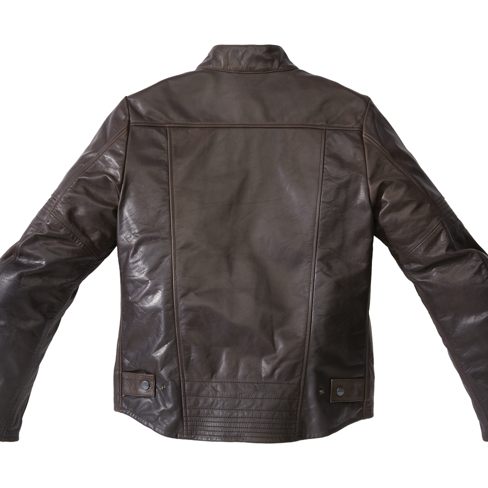 Spidi Garage CE Leather Jacket Brown