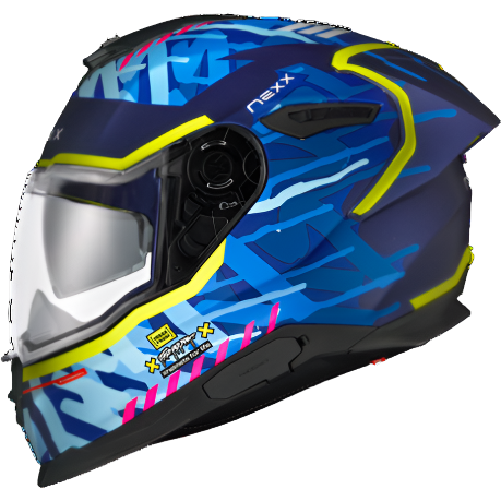 Nexx Y.100R Urbangram Full Face Helmet Matt Indigo Blue - FREE UK Shipping, FREE 365 Day Returns | Moto Central