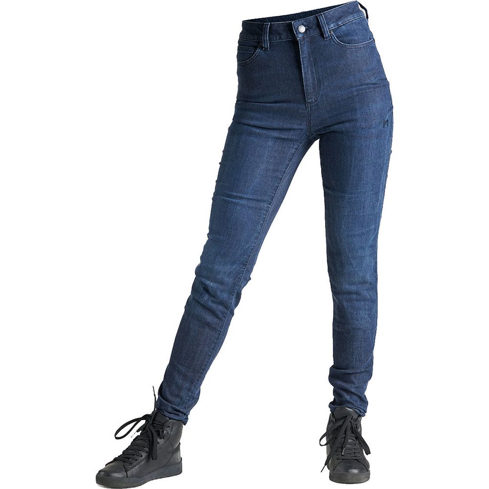 Pando Moto Kusari Cor 02 Ladies Skinny Fit Denim Jeans Blue