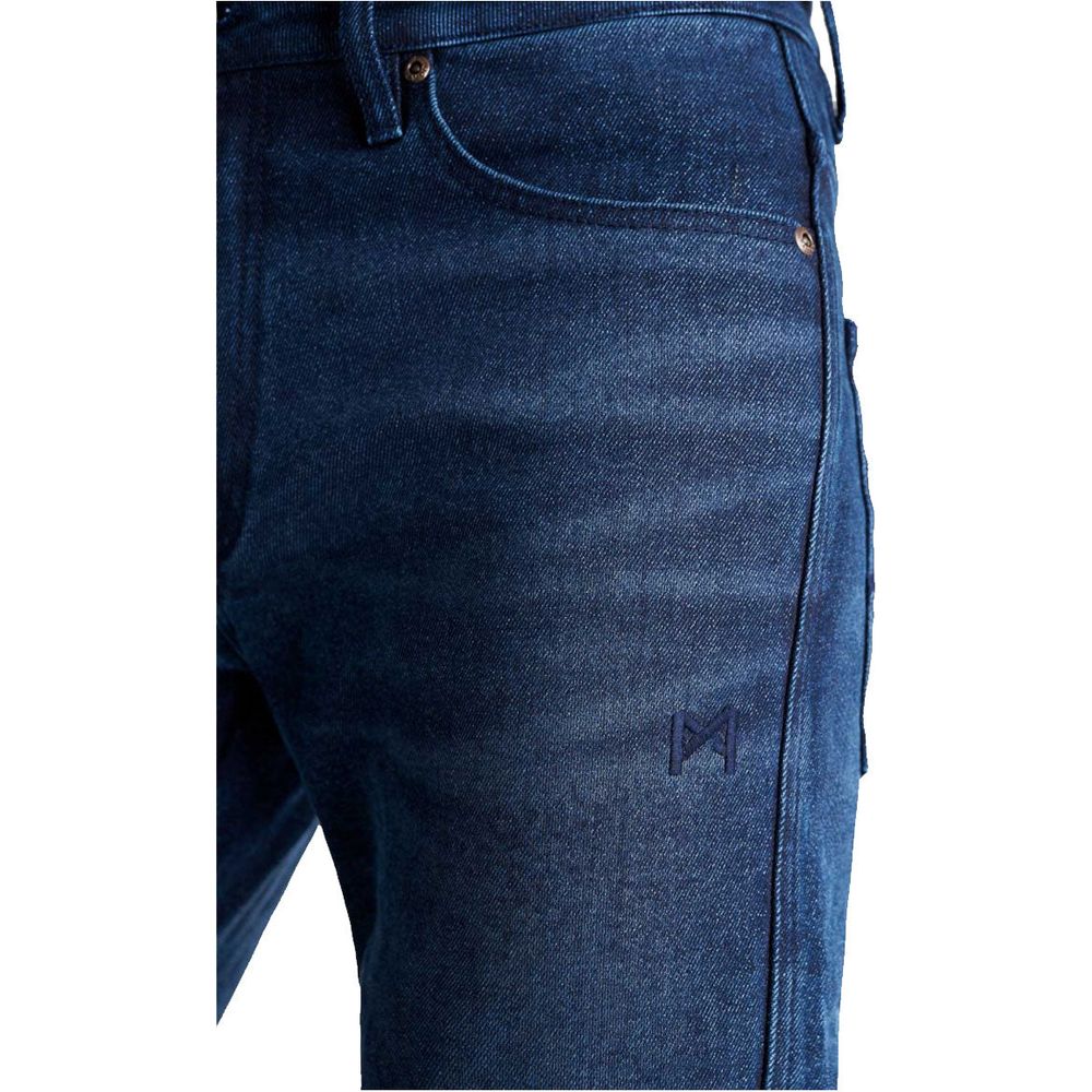 Pando Moto Arnie Slim Fit Denim Jeans Blue  - FREE UK Shipping, FREE 365 Day Returns | Moto Central