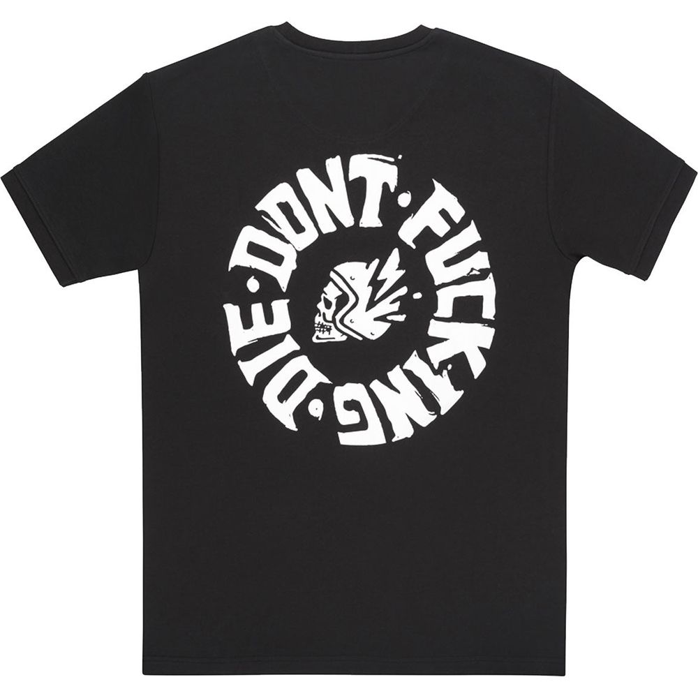 Pando Moto Mike Don't Die V2 T-Shirt Black  - FREE UK Shipping, FREE 365 Day Returns | Moto Central