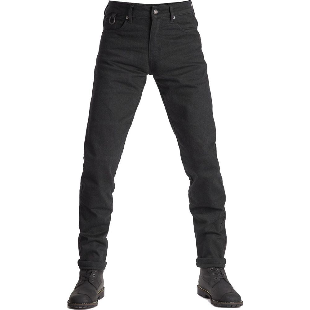 Pando Moto Karl Cor 02 Slim Fit Denim Jeans Black