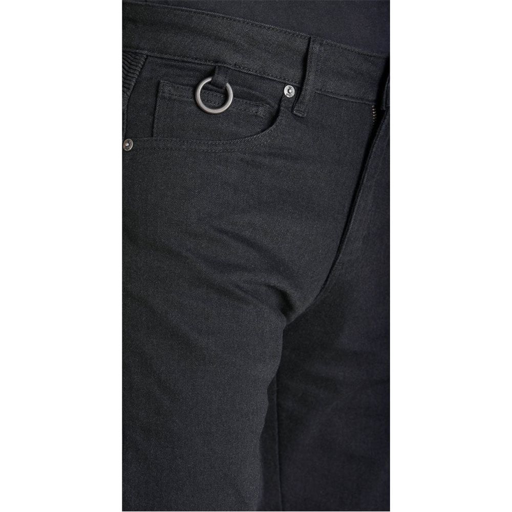 Pando Moto Karl Cor 02 Slim Fit Denim Jeans Black - FREE UK Shipping, FREE 365 Day Returns | Moto Central