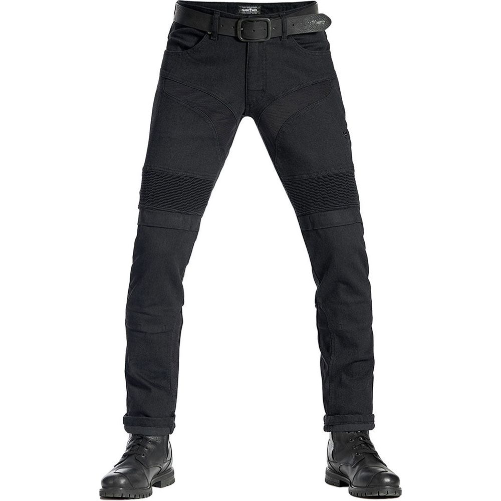 Pando Moto KarlDo Kev 01 Slim Fit Denim Jeans Black - FREE UK Shipping, FREE 365 Day Returns | Moto Central