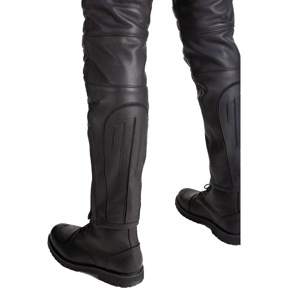 Pando Moto Katana Slim Fit Leather Trouser Black