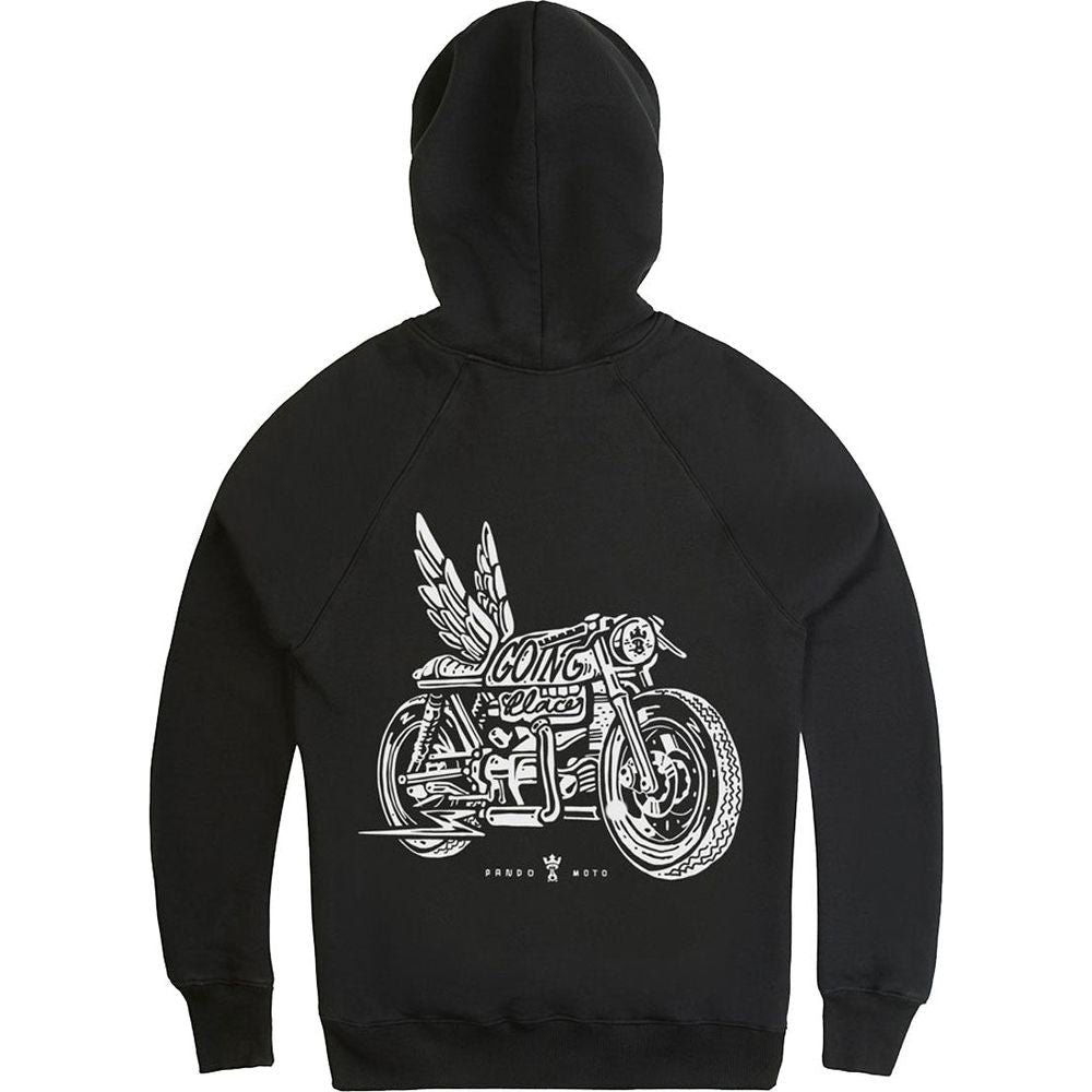 Pando Moto Kyle Wing 01 Hoodie Black - FREE UK Shipping, FREE 365 Day Returns | Moto Central