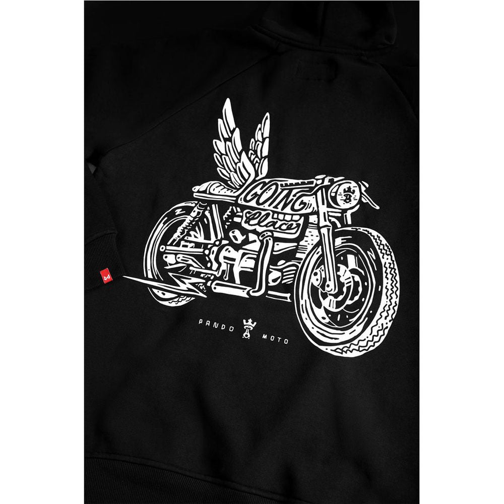 Pando Moto Kyle Wing 01 Hoodie Black - FREE UK Shipping, FREE 365 Day Returns | Moto Central