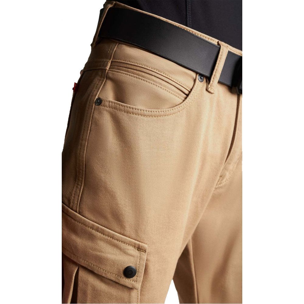 Pando Moto Mila Ladies Cargo Trouser Beige  - FREE UK Shipping, FREE 365 Day Returns | Moto Central