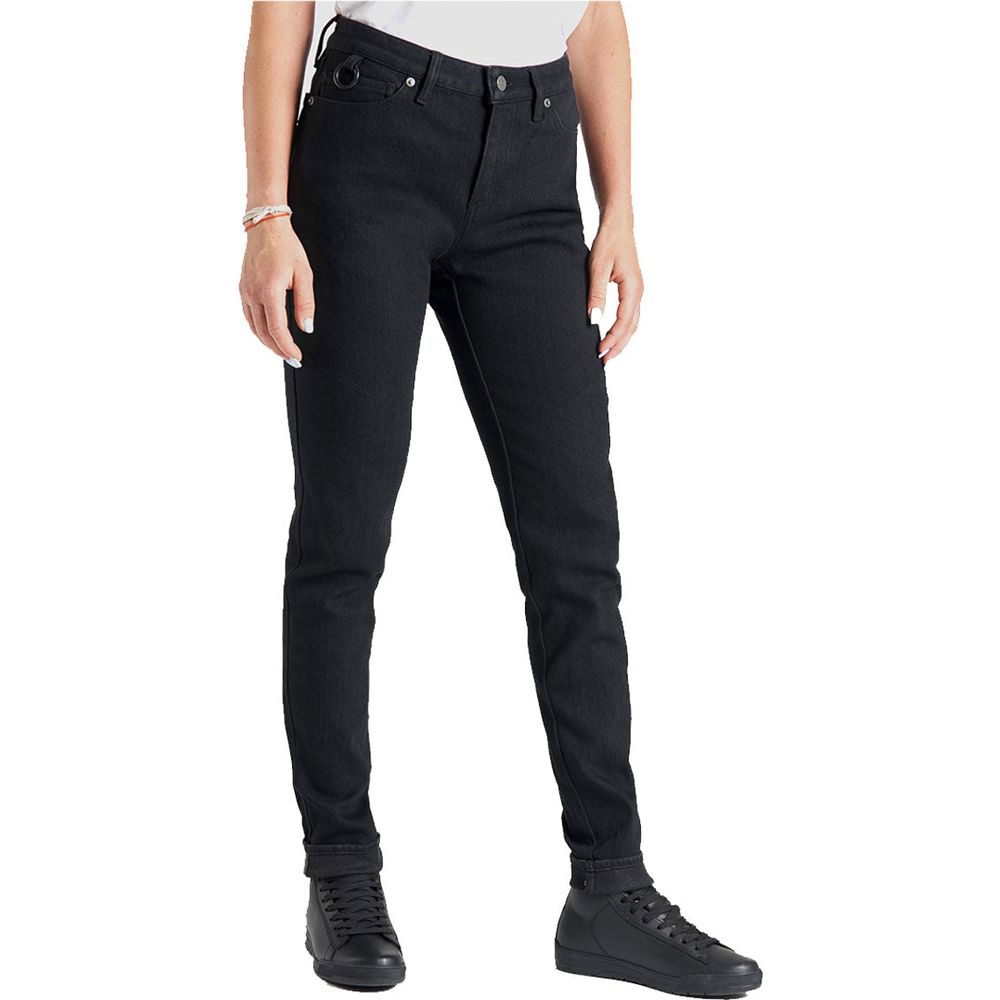 Pando Moto Kissaki Dyn 01 Ladies Denim Jeans Black