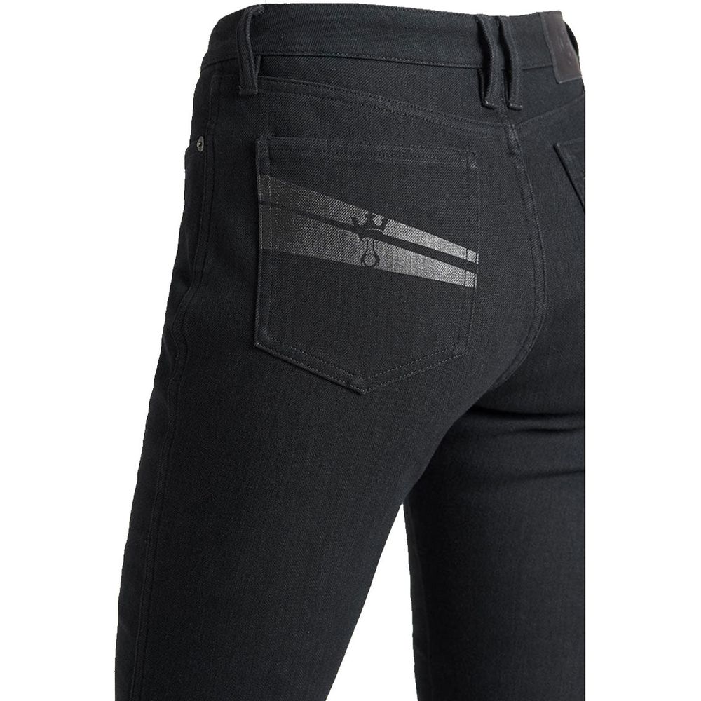 Pando Moto Kissaki Dyn 01 Ladies Denim Jeans Black  - FREE UK Shipping, FREE 365 Day Returns | Moto Central