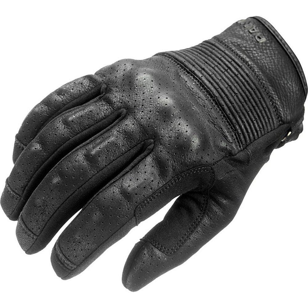 Pando Moto Onyx Summer Leather Gloves Black