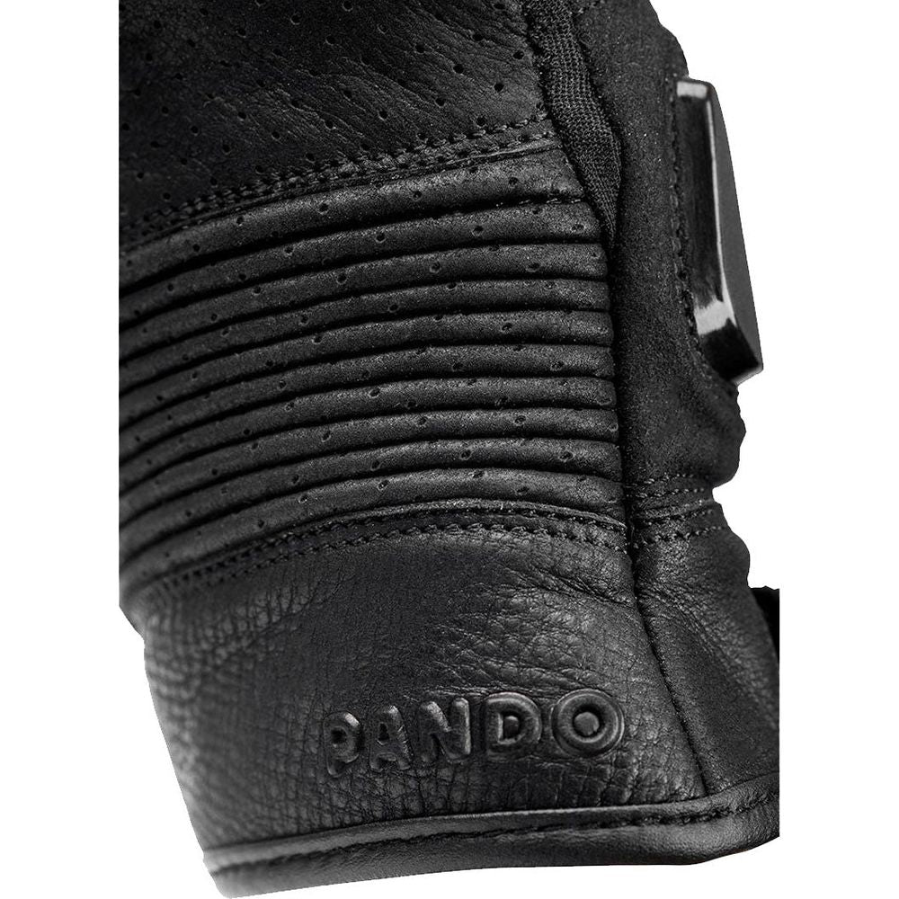 Pando Moto Onyx Summer Leather Gloves Grey - FREE UK Shipping, FREE 365 Day Returns | Moto Central