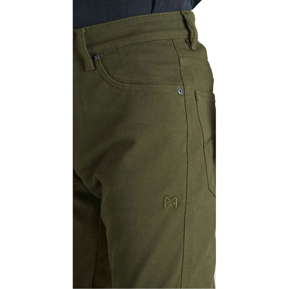 Pando Moto Robby Arm 02 Slim Fit Cargo Jeans Olive - FREE UK Shipping, FREE 365 Day Returns | Moto Central