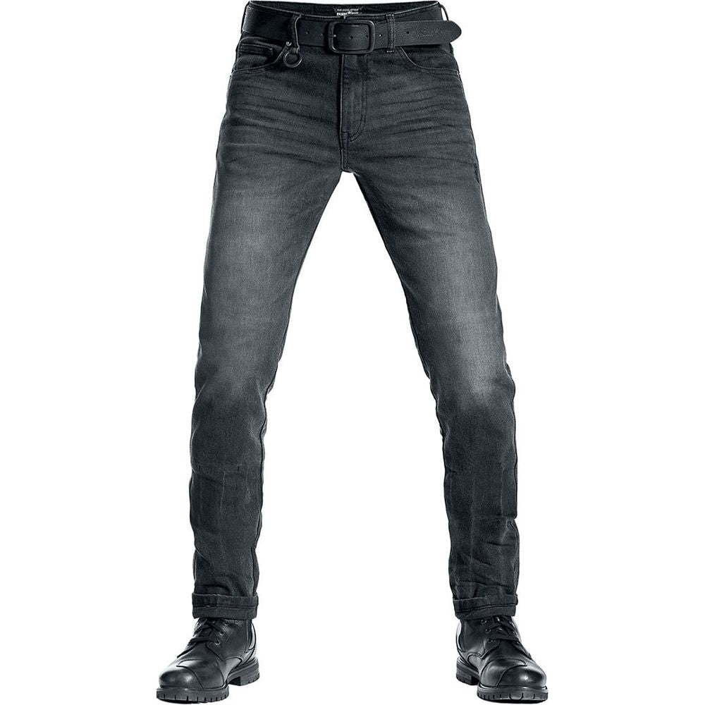 Pando Moto Robby Cor 01 Slim Fit Denim Jeans Black