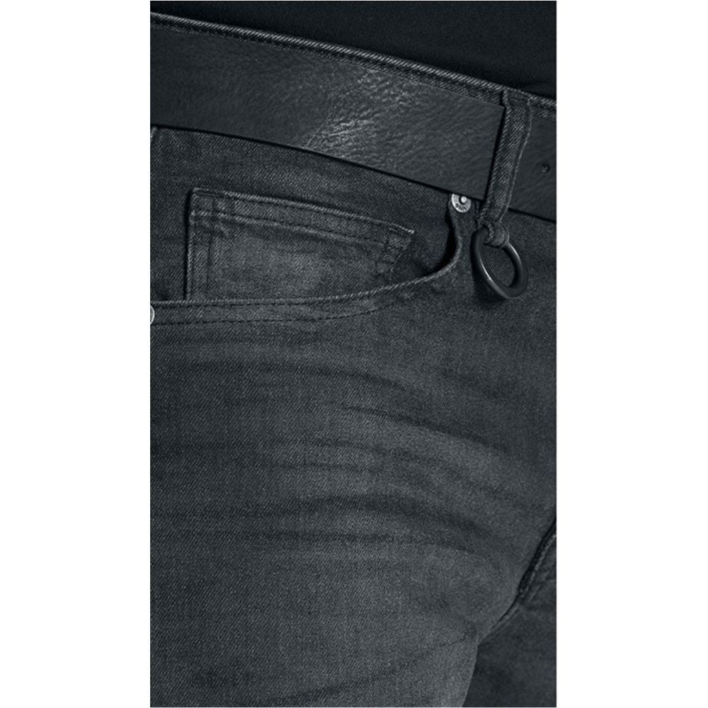 Pando Moto Robby Slim Fit Denim Jeans Black - FREE UK Shipping, FREE 365 Day Returns | Moto Central