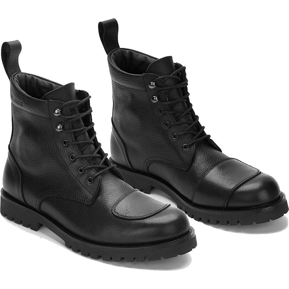 Pando Moto Tabi Short Boots Black  - FREE UK Shipping, FREE 365 Day Returns | Moto Central