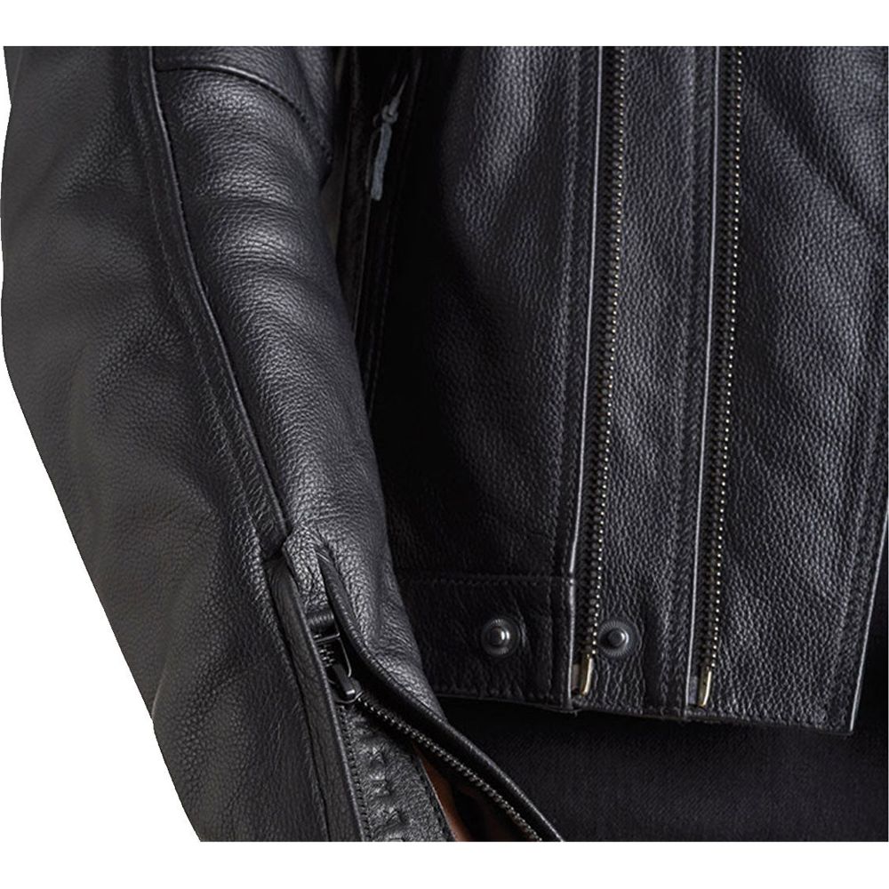 Pando Moto Twin Leather Jacket Black - FREE UK Shipping, FREE 365 Day Returns | Moto Central