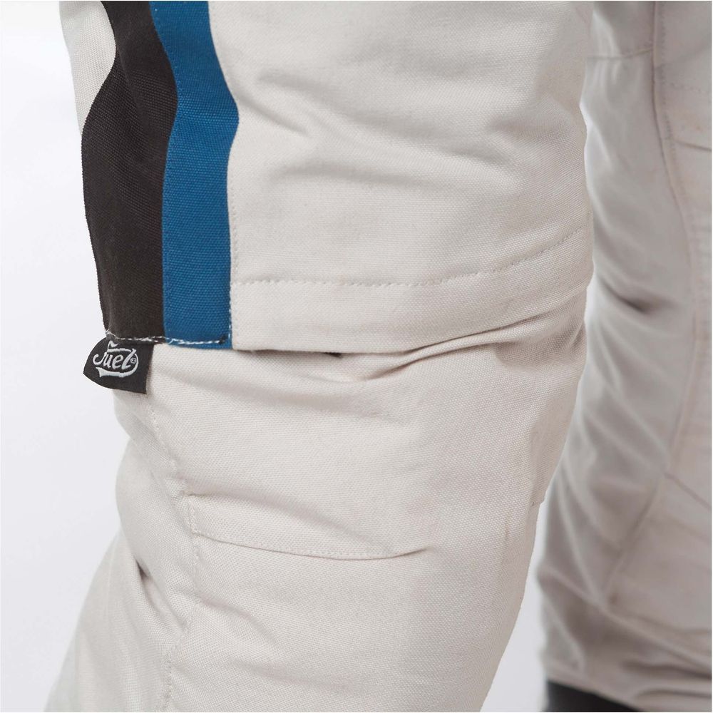 Fuel Rally Raid Textile Trouser White - FREE UK Shipping, FREE 365 Day Returns | Moto Central