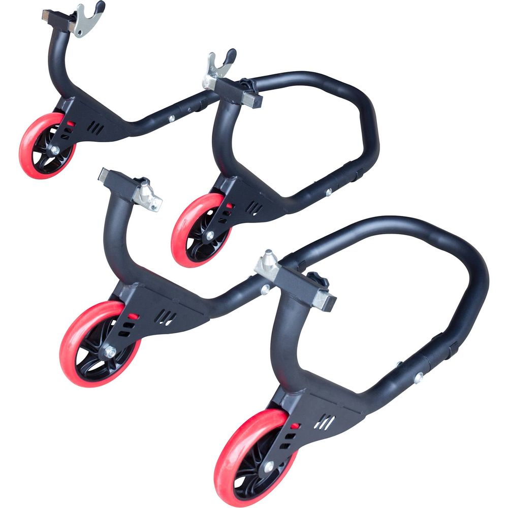 BikeTek Premium Front Track Paddock Stand Matt Black  - FREE UK Shipping, FREE 365 Day Returns | Moto Central