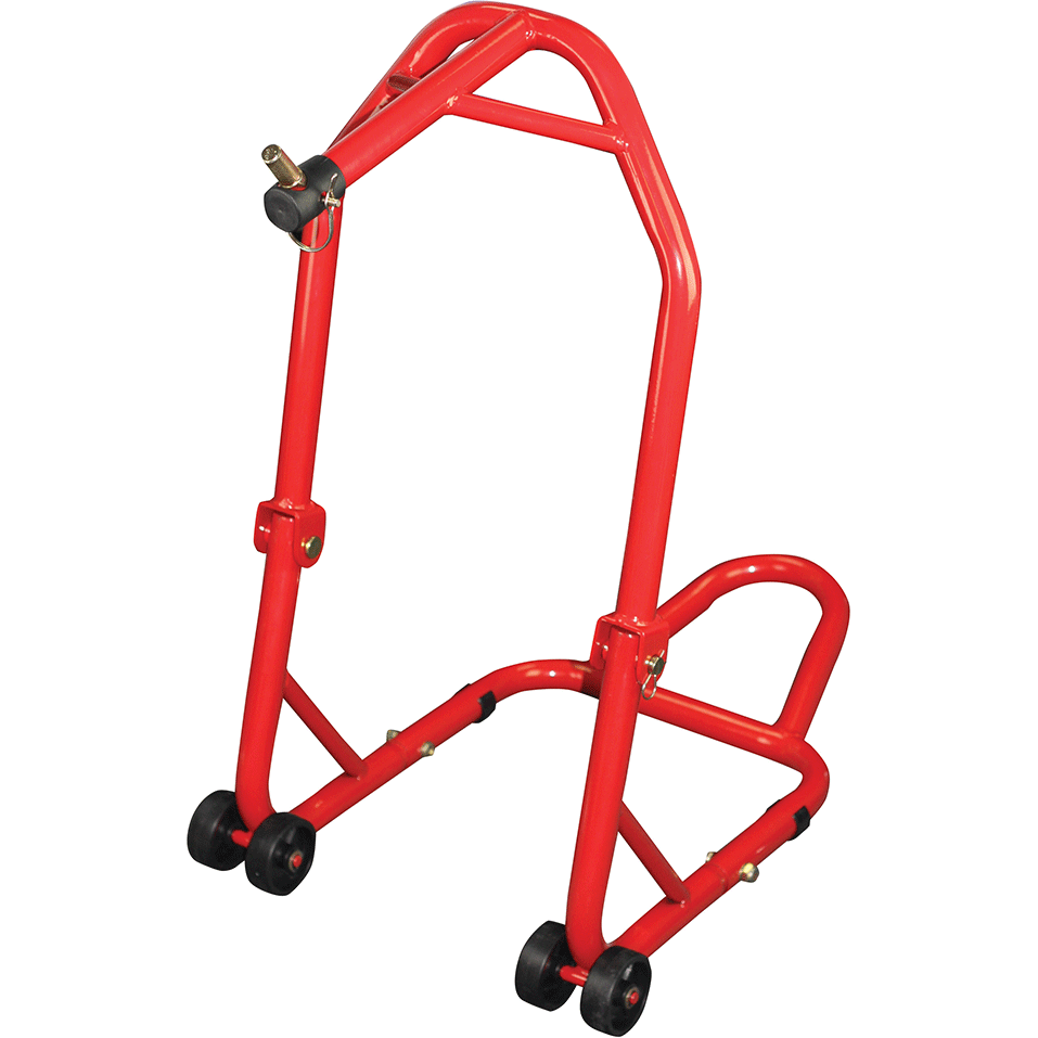 BikeTek Series 3 Front Headlift Track Paddock Stand Red - FREE UK Shipping, FREE 365 Day Returns | Moto Central