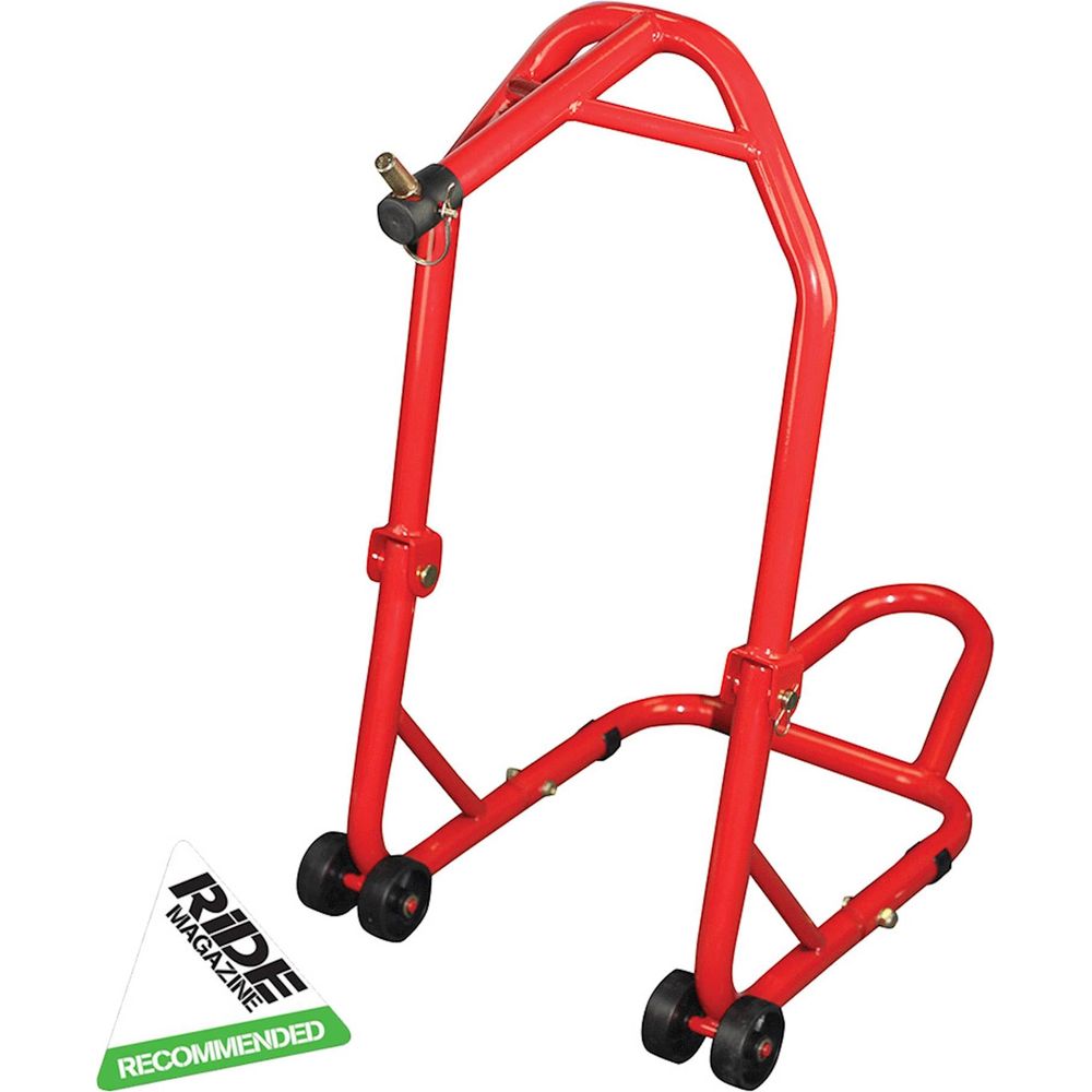 BikeTek Series 3 Front Headlift Track Paddock Stand Red - FREE UK Shipping, FREE 365 Day Returns | Moto Central