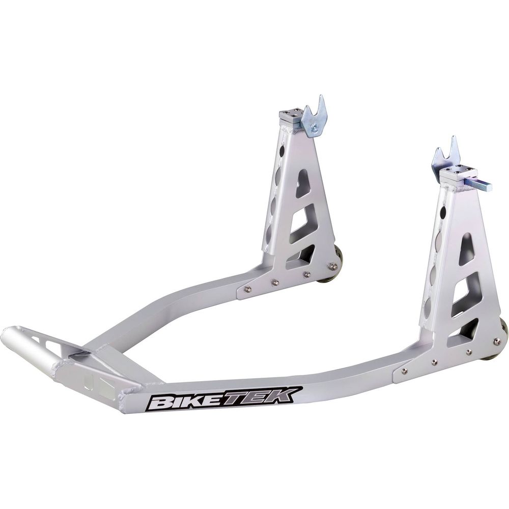 BikeTek Aluminium Box Section Rear Paddock Stand Silver