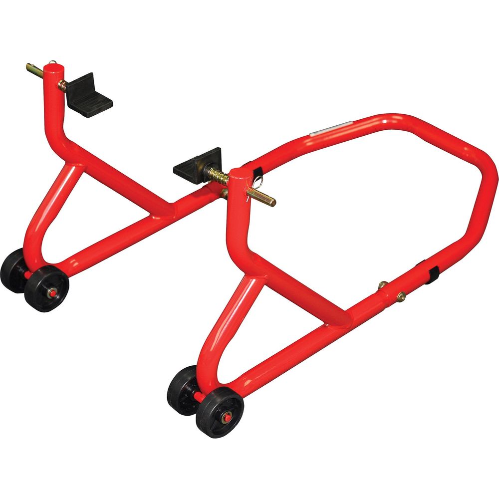 BikeTek Series 3 Front And Rear Track Paddock Stand Set Red - FREE UK Shipping, FREE 365 Day Returns | Moto Central