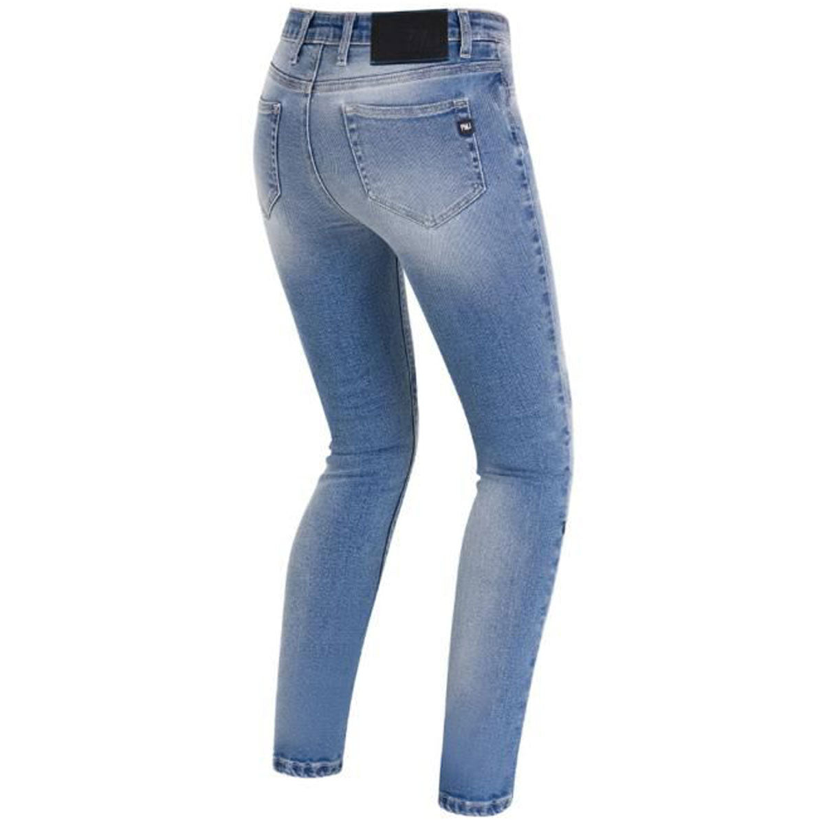 PMJ Ginevra Ladies Riding Denim Jeans Blue - FREE UK Shipping, FREE 365 Day Returns | Moto Central