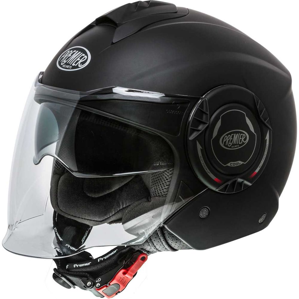 Premier Cool U9 Open Face Helmet Matt Black