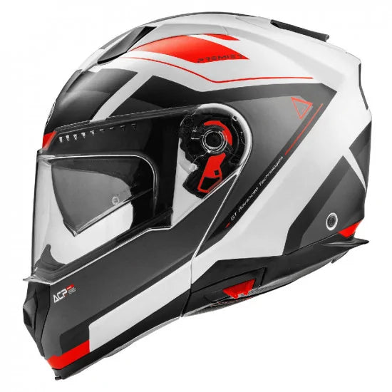 Premier Delta AS 2 Flip-Up Helmet White / Red