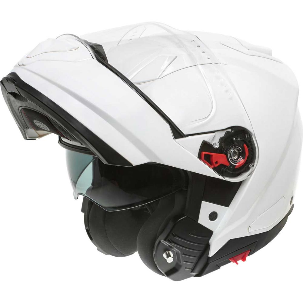 Premier Delta U8 Flip-Up Helmet White  - FREE UK Shipping, FREE 365 Day Returns | Moto Central