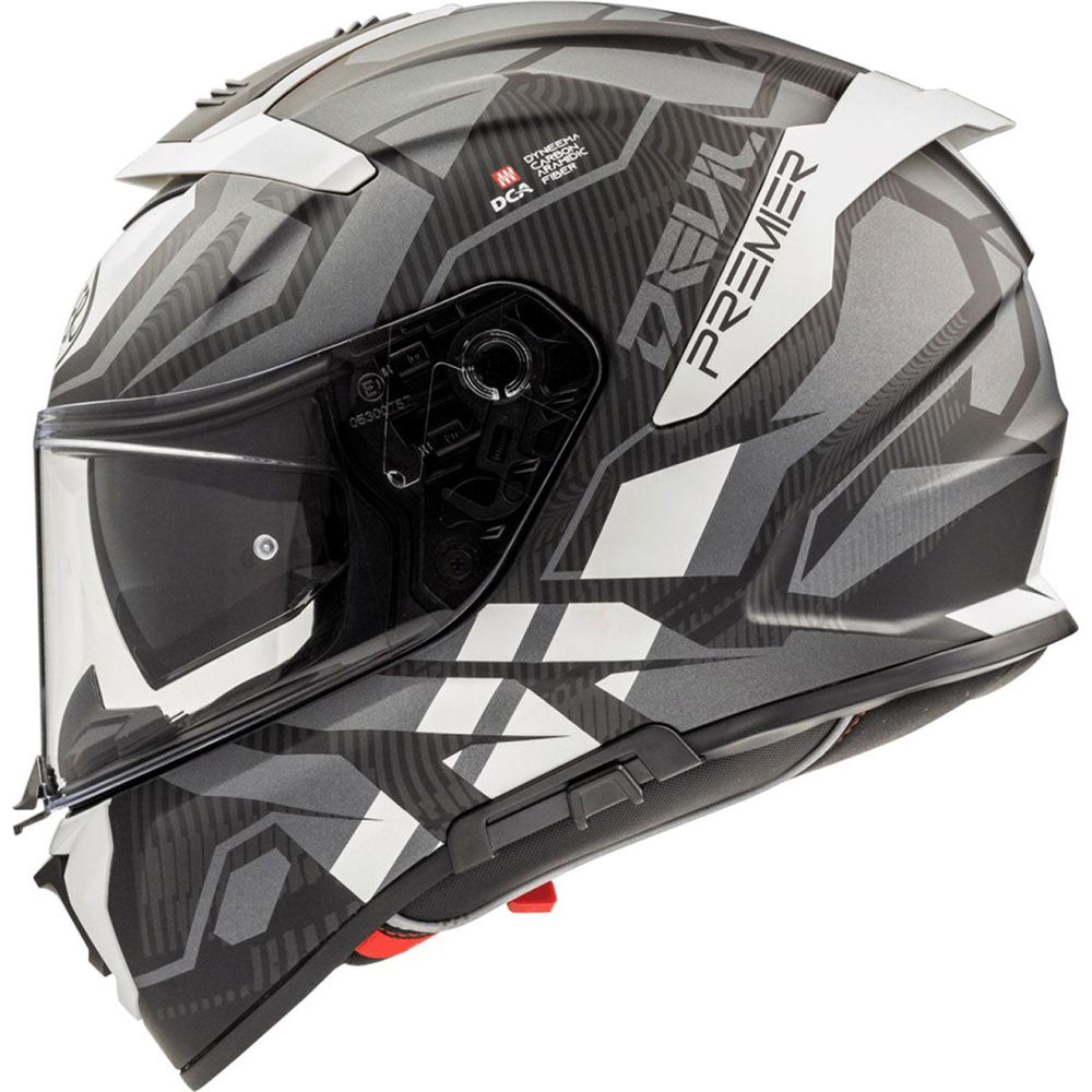 Premier Devil JC 8 Full Face Helmet Black / White