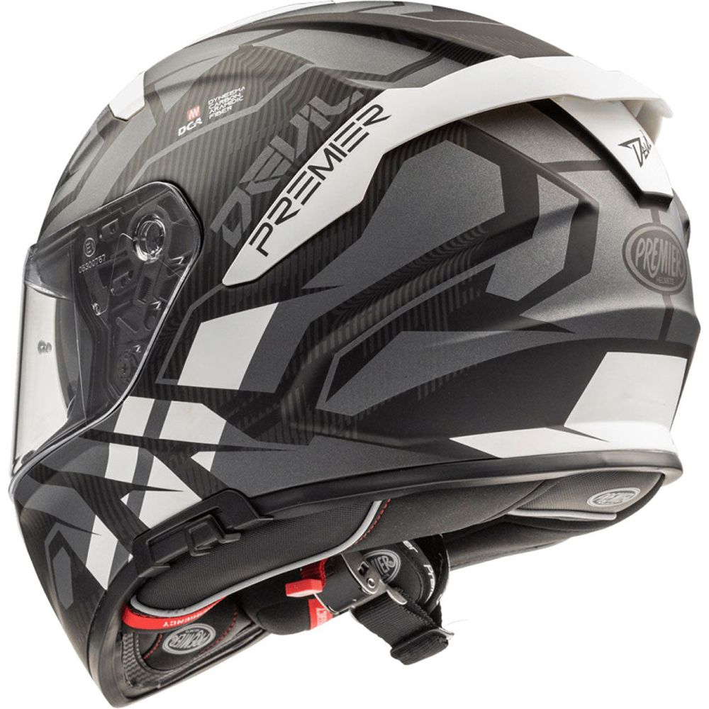 Premier Devil JC 8 Full Face Helmet Black / White