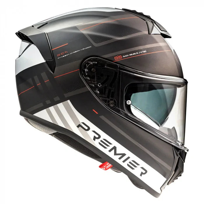 Premier Evoluzione SP 2 Full Face Helmet Black / White