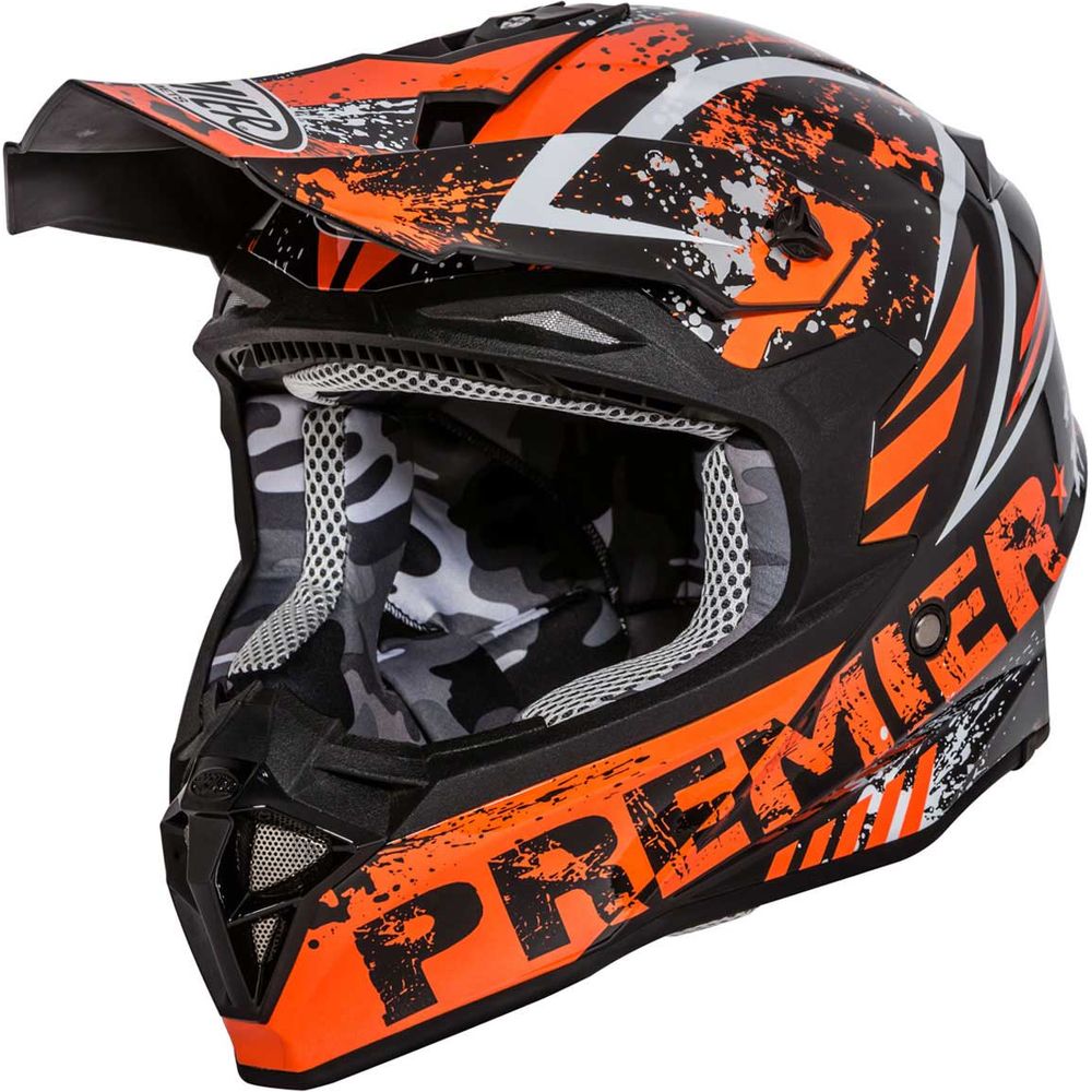 Premier Exige ZX 3 Adventure Helmet Black / Orange