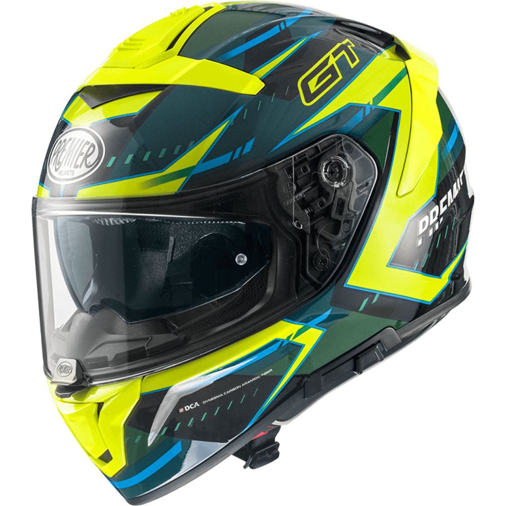 Premier Devil EV 6 Full Face Helmet Green / Yellow