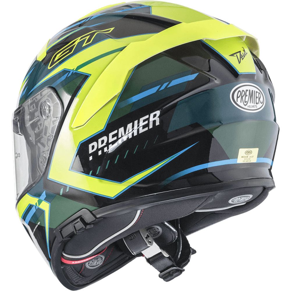 Premier Devil EV 6 Full Face Helmet Green / Yellow