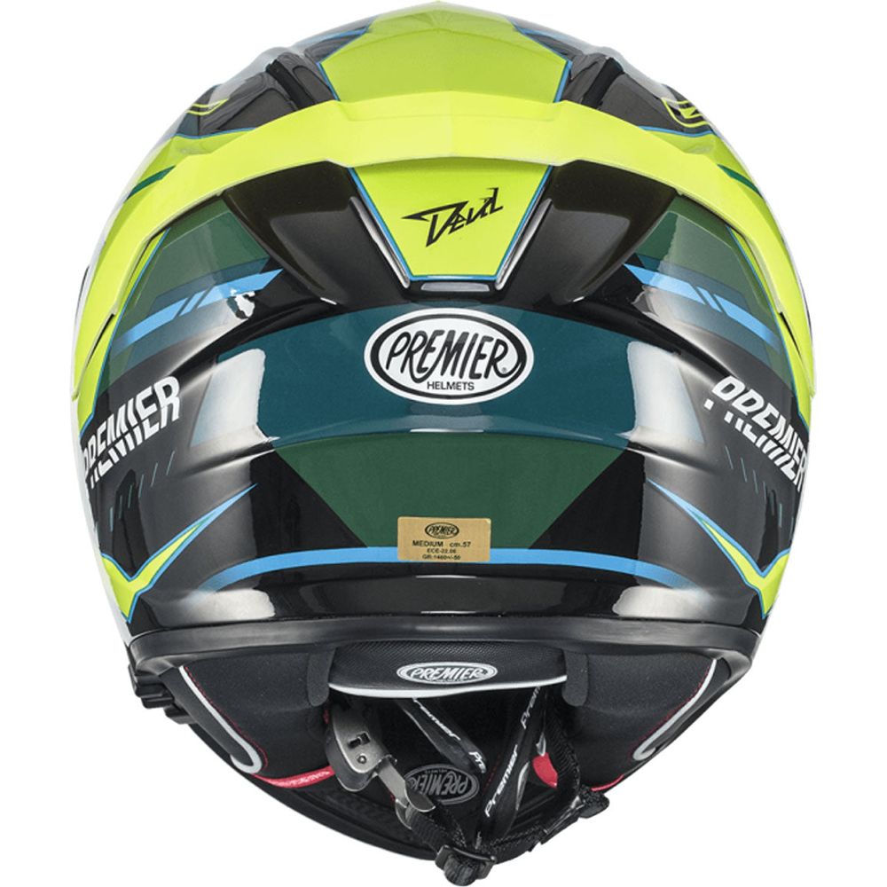 Premier Devil EV 6 Full Face Helmet Green / Yellow