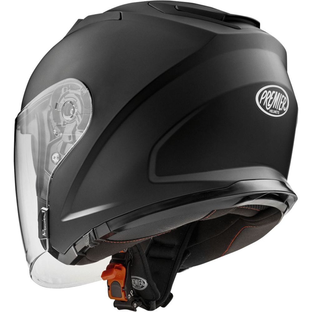 Premier Dokker U9 Open Face Helmet Matt Black  - FREE UK Delivery - Moto Central