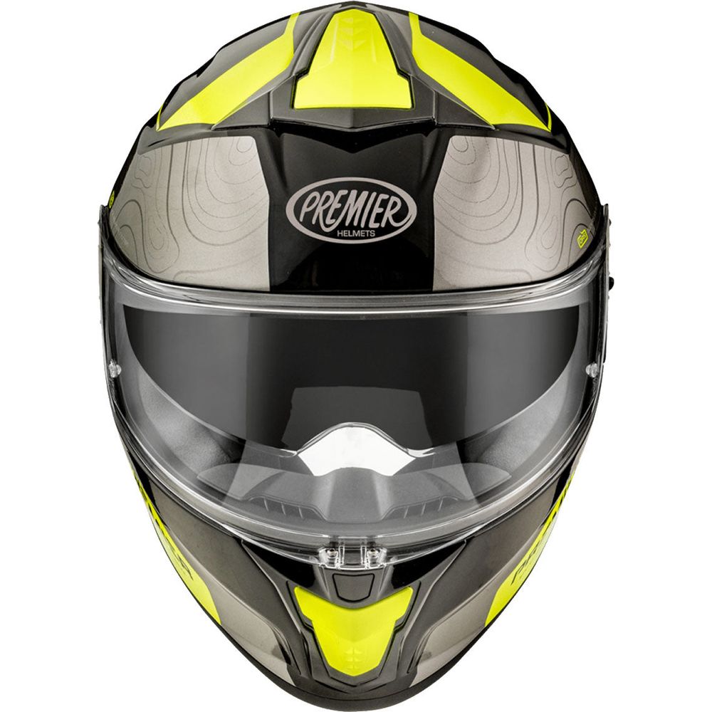 Premier Evoluzione DK Y Full Face Helmet Gunmetal / Neon