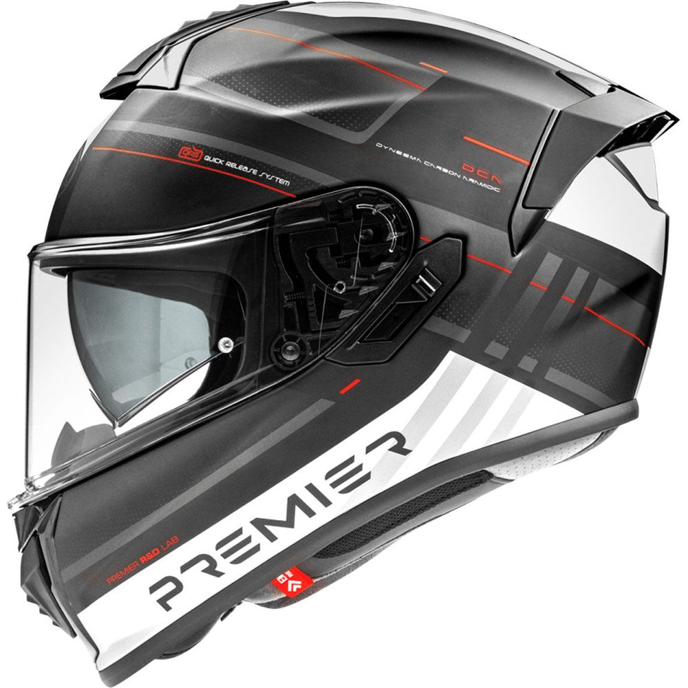 Premier Evoluzione SP 2 Full Face Helmet Black / White