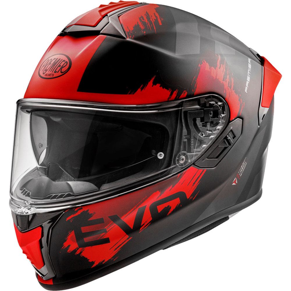 Premier Evoluzione TO 92 Full Face Helmet Black / Red