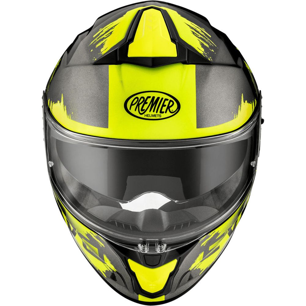 Premier Evoluzione TO Y 17 Full Face Helmet Gunmetal / Neon