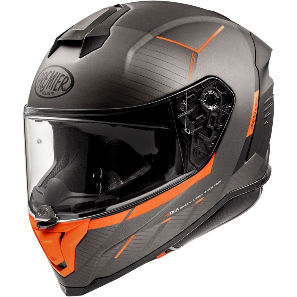 Premier Hyper RS 93 Full Face Helmet Black / Orange