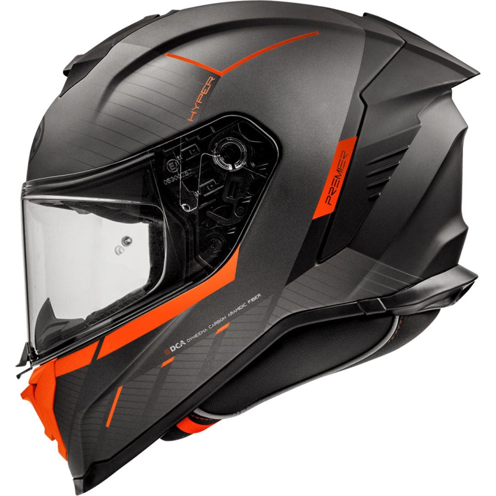 Premier Hyper RS 93 Full Face Helmet Black / Orange